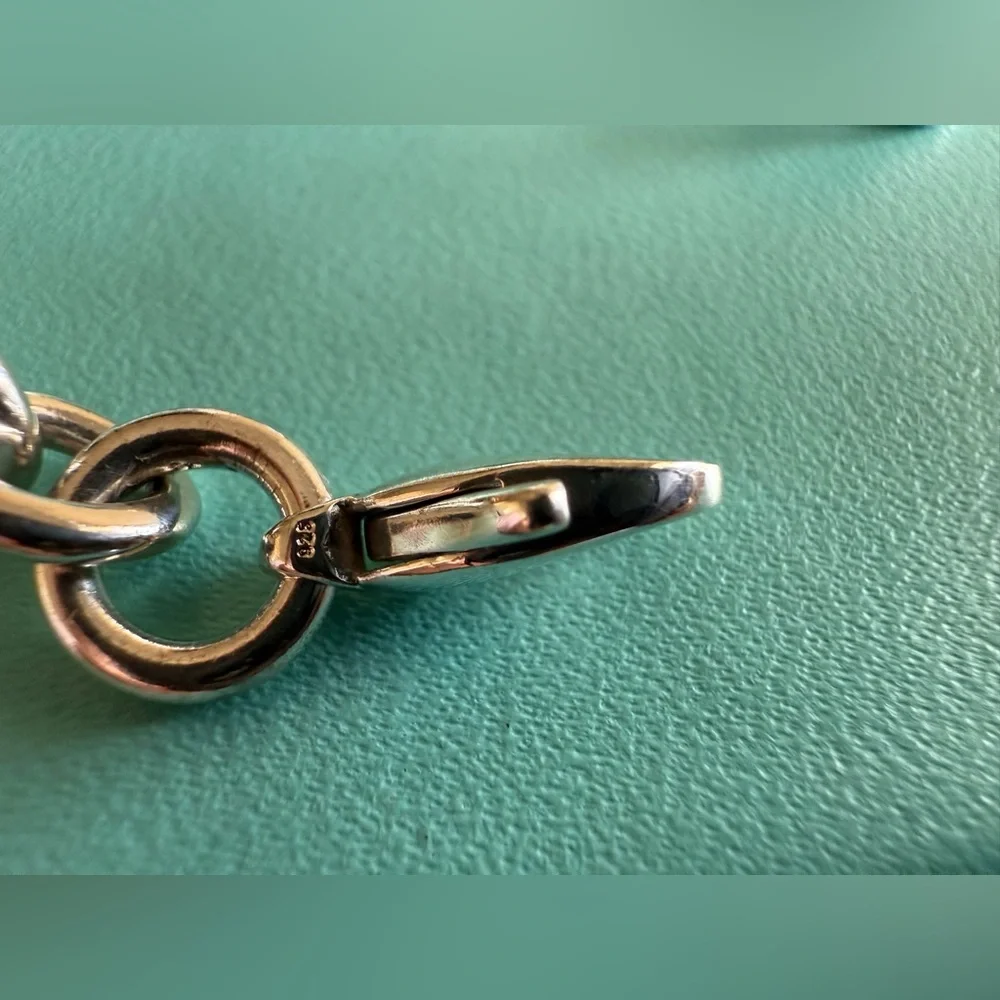 Modern Version Tiffany&Co. Please Return To Oval Tag Necklace 15.25” - Picture 5 of 9